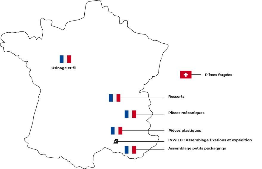 Carte de France - engagement local