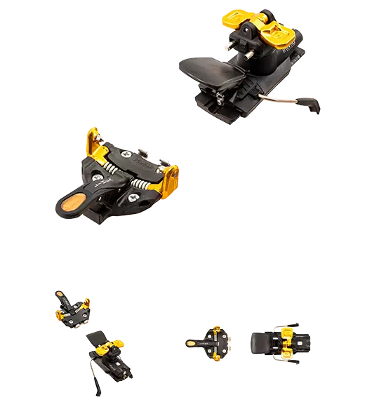 Linea yellow ski binding